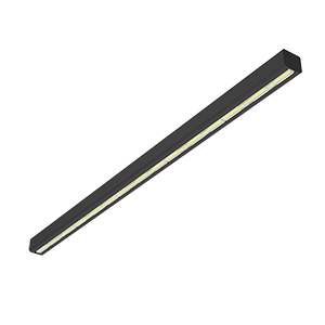 Светодиодный светильник Mercury LED Mall "ВАРТОН" 885*66*58 мм опал 48W 3000К RAL9005 черный матовый